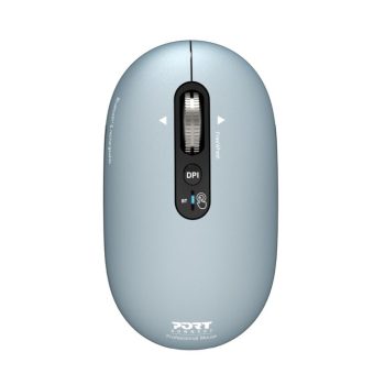 Port Connect Pure Mac Rechargeable Wireless and Bluetooth Mouse - Storm
