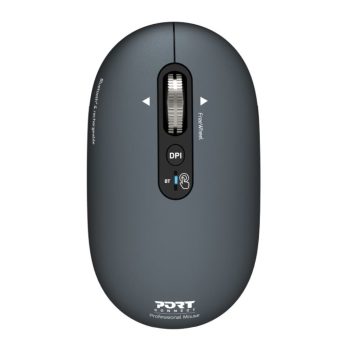 Port Connect Pure Mac Rechargeable Wireless and Bluetooth Mouse - Shadow