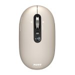 Port Connect Pure Mac Rechargeable Wireless and Bluetooth Mouse - Pearl