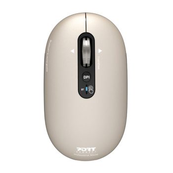Port Connect Pure Mac Rechargeable Wireless and Bluetooth Mouse - Pearl