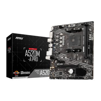 MSI A520m-a Pro Am4 AMD Matx Gaming Motherboard