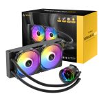 Antec Vortex Lum 240 Argb Aio CPU Liquid Cooler – Black
