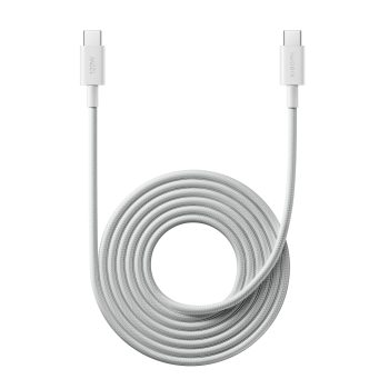 Xiaomi Usb4 6a USB Type-c to USB Type-c Braided Cable 2m- (120w, 480 Mbps)