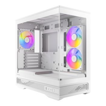 Antec C2m Argb Compact Micro-atx Gaming Chassis - White