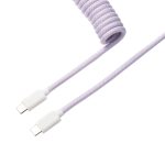 Keychron Coiled Aviator Cable - Light Purple/straight