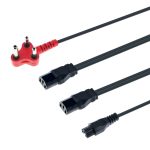 Pwr Dedicated to Clover and Dual Iec Kettle Cable 4m