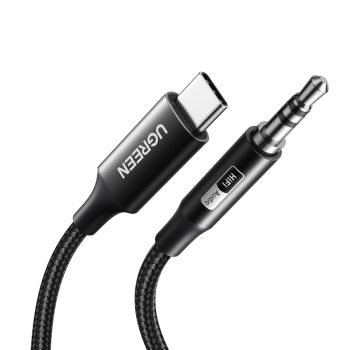 UGREEN USB Type-c to 3.5mm Aux Audio Cable 1m - Black