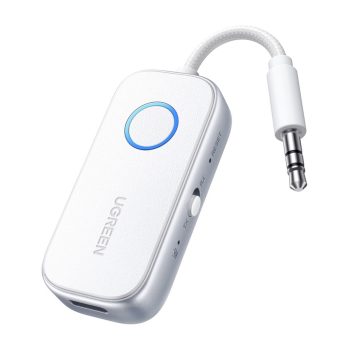 UGREEN 3.5mm Bluetooth 5.4 Audio Receiver/transmitter - White