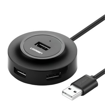 UGREEN 4-in 1 USB 2.0 Hub (20777) - Black