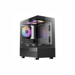 Antec Cx200m Elite Micro-atx | ITX RGB Mini-tower Gaming Chassis - Black