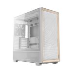 Antec Flux Mid-tower E-atx Gaming Chassis Wood Front Panel - White