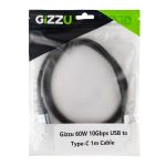 GIZZU-GCPU3C06010G-01-60W-10Gbps-USB-to-Type-C-1m-Cable_ANGLED-9175-Edit_1500x1500
