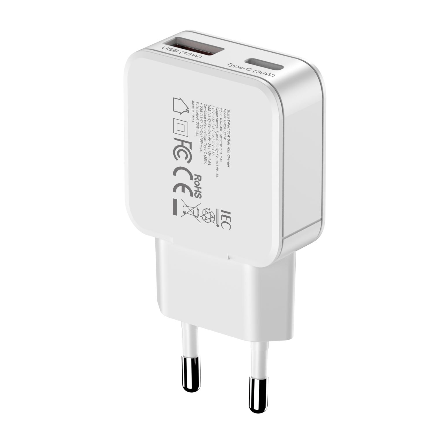 GWCCU30W_Gizzu-2-Port-30W-GaN-Wall-Charger-White_wr_05a blank
