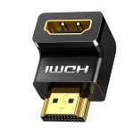 UGREEN Hd112 HDMI 4K Male to Female Down-angled Connector - Black