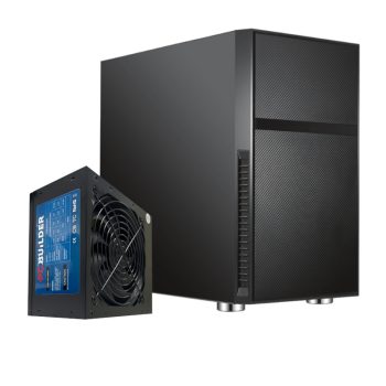 Pcbuilder Black Box Micro-atx Chassis + 300w PSU
