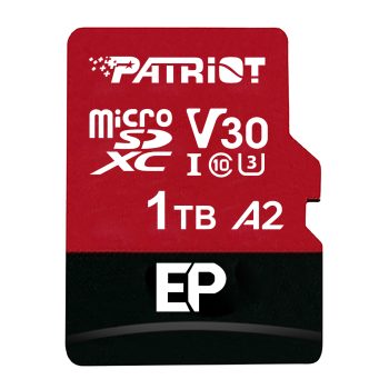 Patriot Ep Series 1tb Micro SDXC V30 A2 (W/o Adaptor)