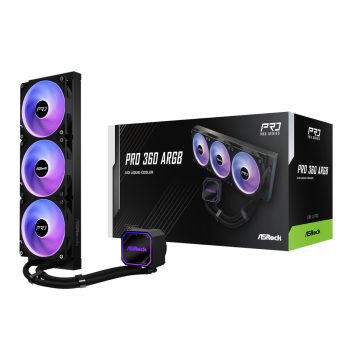 Asrock Pro 360 Argb All-in-one Liquid CPU Cooler - Black