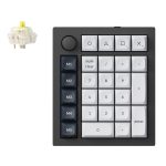 Keychron Q0 Max Qmk Gateron Jupiter Banana RGB Wireless Custom Number Pad Shell White
