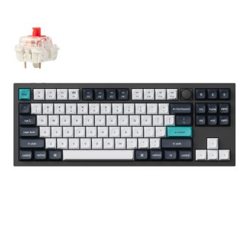 Keychron Q3 Max 80% Full Assembled Knob Red Switch Hot-swap Gateron Jupiter RGB Wireless Keyboard - Black