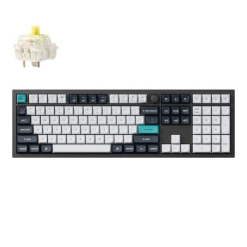 Keychron Q6 Max Qmk/via Wireless Mechanical Keyboard (Full-size, Gateron Jupiter Banana)