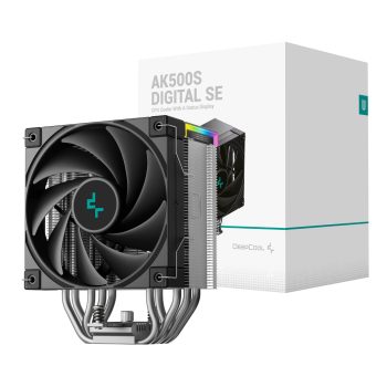 Deepcool Ak500s Digital 120mm Air CPU Cooler - Black