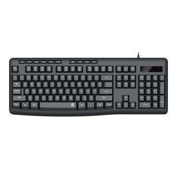 Redragon Bk-7366 Full-size Ergonomic Wired Membrane Office Keyboard - Black