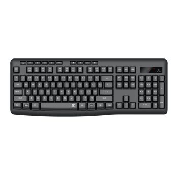 Redragon Bk-7367 Full-size Ergonomic Wireless Membrane Office Keyboard - Black