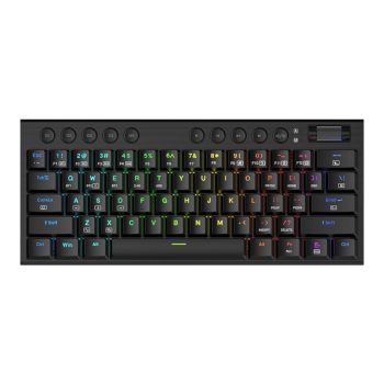 Redragon Horus Mini Pro 61key Wireless Bluetooth Red Switch RGB Low Profile Gaming Mechanical Keyboard - Black
