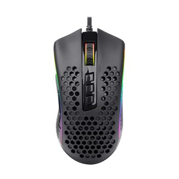 Redragon Storm 12400dpi 7 Buttons|ergonomic Design|p3327 Optical Sensor|lightweight Body|rgb Backlit Gaming Mouse - Black