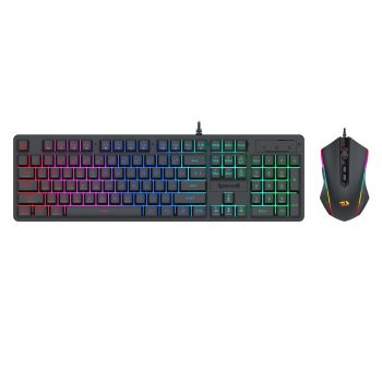 Redragon S107 RGB Gaming Essentials Wired Gaming Keyboard and Mouse Bundle