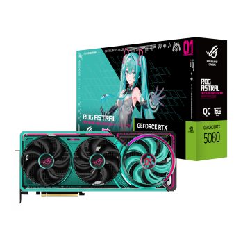 Asus Rog Astral Geforce RTX 5080 16gb Gddr7 Oc Hatsune Miku Graphics Card