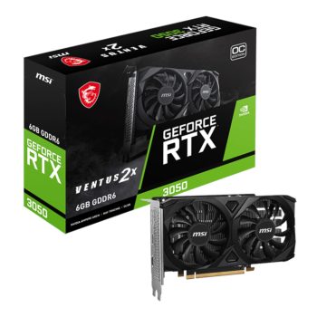 MSI Geforce RTX 3050 Ventus 2x E 6gb Oc Graphics Card