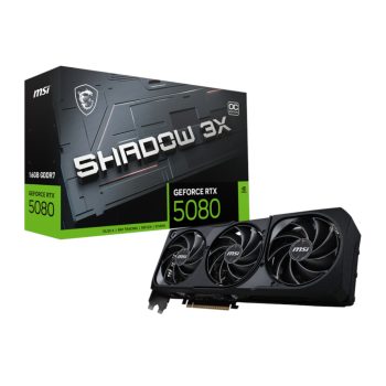 MSI Geforce RTX 5080 Shadow 3x Oc 16gb Gddr7 Graphics Card