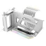 Antec Shift Argb Vertical GPU Bracket with Pcie 4.0 Riser Cable – White