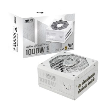 Asus Tuf Gaming 1000w 80 Plus Gold ATX Modular Power Supply - White