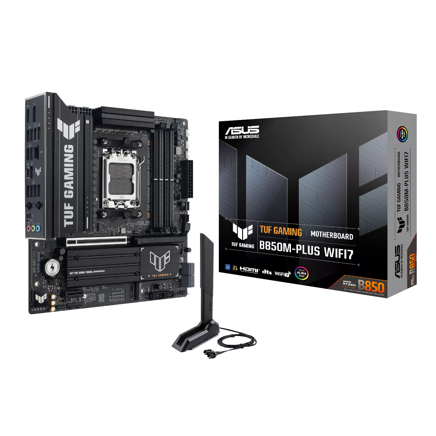 Asus Tuf Gaming B850m-plus Wi-Fi AMD Am5 M-ATX Gaming Motherboard