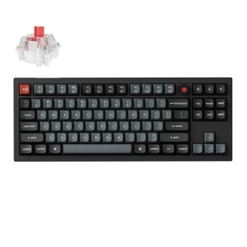Keychron V3 Ultra 80% 8K Red Switch Hot-swap RGB Wireless Keyboard - Black