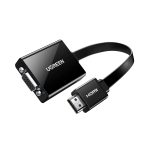 UGREEN HDMI to Vga Adapter, with 3.5mm Audio and Power Port - Black
