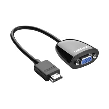 UGREEN HDMI to Vga Converter, 1080p Video Adapter - Black