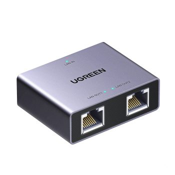 UGREEN 1-to-2 Gigabit Ethernet Splitter, 1000mbps Lan Network Adapter