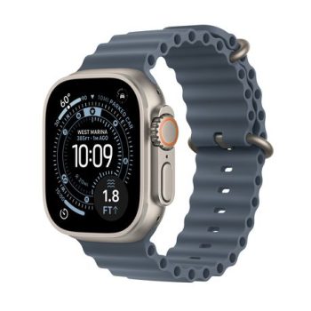 Apple Watch Ultra 3 Gps+cell 49mm Natual Titanium Case Anchor Blu Ocean Bnd