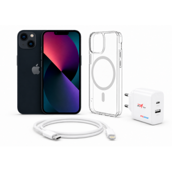 Apple iPhone 13 256gb 5g Certified Pre-owned Refurbished (Excellent Condition) +35w Charger-midnight