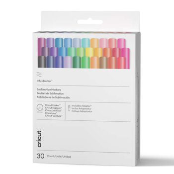 Cricut Infusible Ink Markers 1.0 Mm, Ultimate Sampler (30 Ct) + Adapter