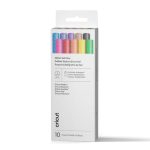 Cricut Glitter Gel Pens 0.8 Mm, Rainbow Sampler (10 Ct) + Adapter