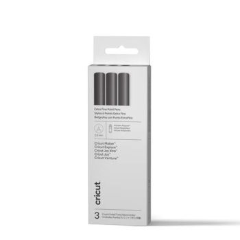 Cricut Extra Fine Point Pen Set, 0.3 Mm (3 Ct) + Adapter