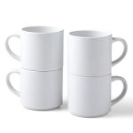 Cricut Stackable Ceramic Mug Blank, White - 10 Oz/300 Ml (4 Ct)