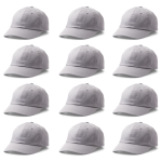 Cricut Ball Cap Hat Blank, Grey (12ct)
