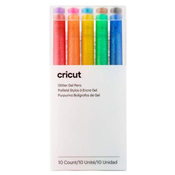 Cricut Glitter Gel Pens 0.8 Mm, Rainbow (10 Ct)