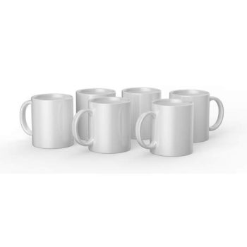 Cricut Ceramic Mug Blank, White - 12 Oz/350 Ml (6 Ct)